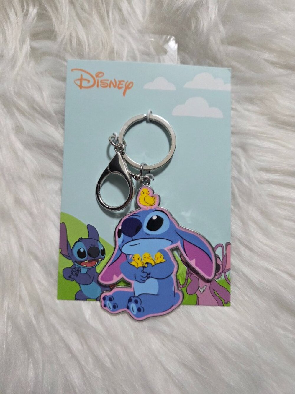 Disney Stitch with Chicks Keychain